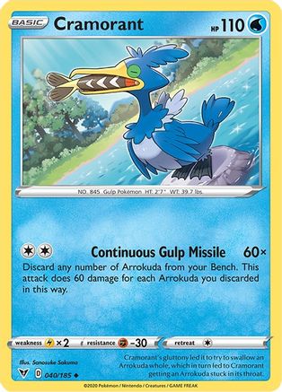 Cramorant (040/185) [Sword & Shield: Vivid Voltage]-1