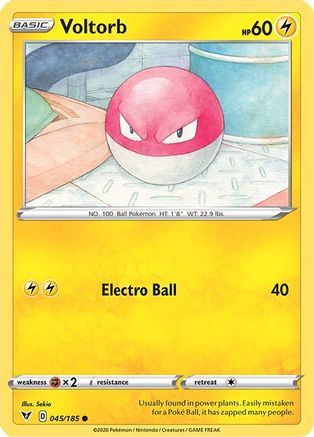 Voltorb (045/185) [Sword & Shield: Vivid Voltage]-1