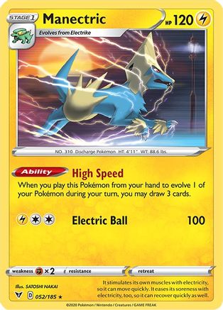 Manectric (052/185) [Sword & Shield: Vivid Voltage]-1