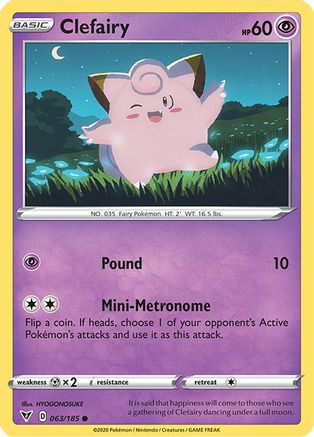 Clefairy (063/185) [Sword & Shield: Vivid Voltage]-1