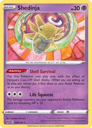 Shedinja (066/185) [Sword & Shield: Vivid Voltage]-1