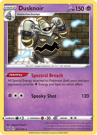 Dusknoir (071/185) [Sword & Shield: Vivid Voltage]-1