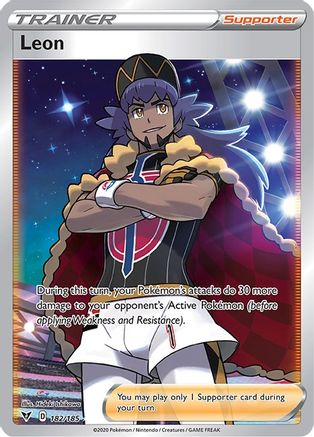 Leon (182/185) [Sword & Shield: Vivid Voltage]-1