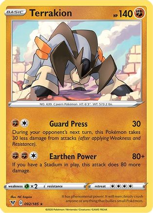 Terrakion (092/185) [Sword & Shield: Vivid Voltage]-1