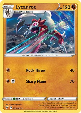 Lycanroc (095/185) [Sword & Shield: Vivid Voltage]-1