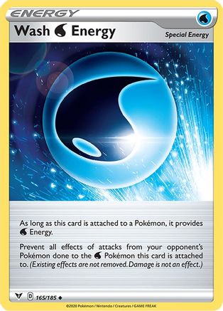 Wash Water Energy (165/185) [Sword & Shield: Vivid Voltage]-1