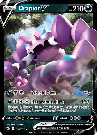 Drapion V (106/185) [Sword & Shield: Vivid Voltage]-1