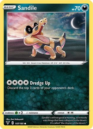 Sandile (107/185) [Sword & Shield: Vivid Voltage]-1