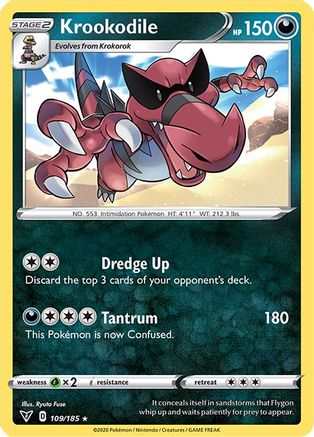 Krookodile (109/185) [Sword & Shield: Vivid Voltage]-1