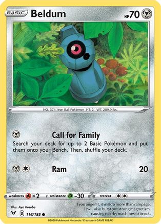 Beldum (116/185) [Sword & Shield: Vivid Voltage]-1
