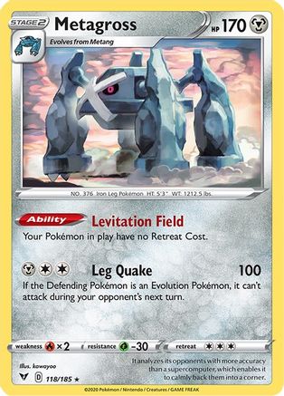 Metagross (118/185) [Sword & Shield: Vivid Voltage]-1