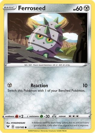 Ferroseed (123/185) [Sword & Shield: Vivid Voltage]-1