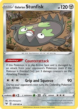 Galarian Stunfisk (125/185) [Sword & Shield: Vivid Voltage]-1