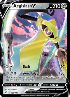 Aegislash V (126/185) [Sword & Shield: Vivid Voltage]-1