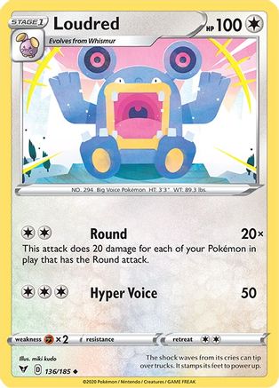 Loudred (136/185) [Sword & Shield: Vivid Voltage]-1