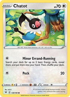 Chatot (139/185) [Sword & Shield: Vivid Voltage]-1