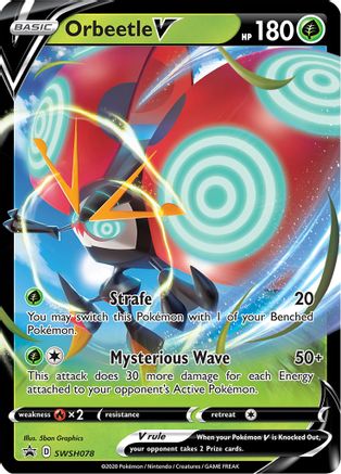 Orbeetle V (SWSH078) [Sword & Shield: Black Star Promos]-1