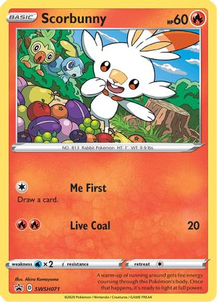 Scorbunny (SWSH071) [Sword & Shield: Black Star Promos]-1