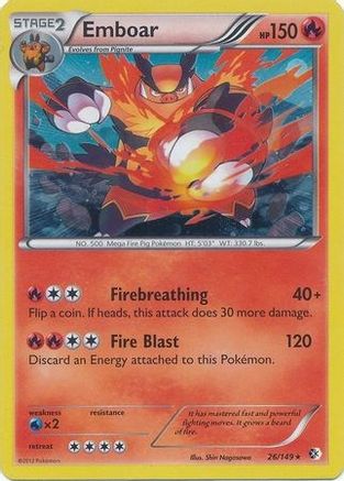 Emboar (26/149) (Cosmos Holo) (Blister Exclusive) [Black & White: Boundaries Crossed]-1