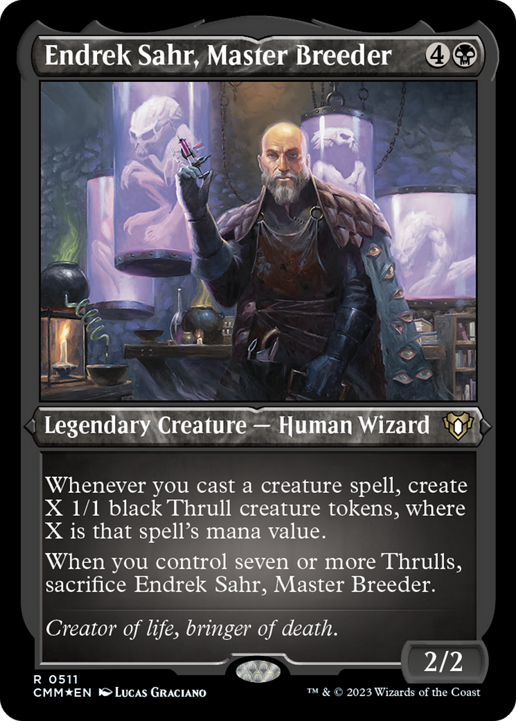 Endrek Sahr, Master Breeder (CMM-511) - Commander Masters Etched Foil-1