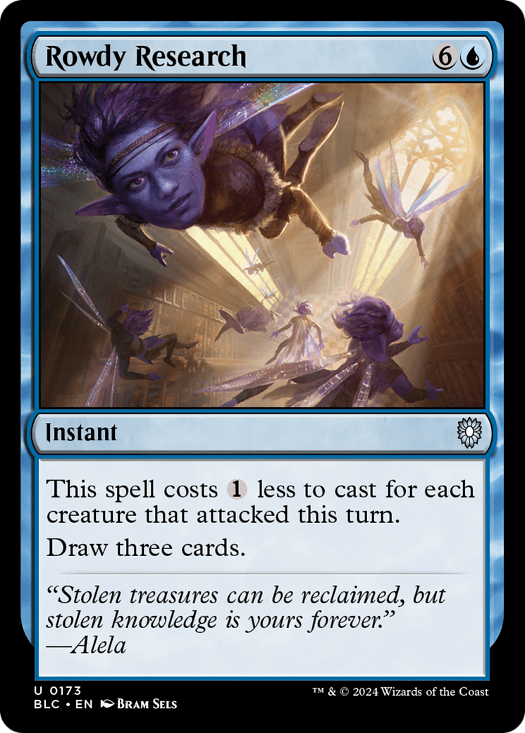 Rowdy Research [Bloomburrow Commander]-1