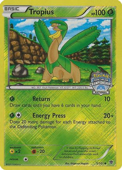 Tropius (5/101) (National Championship Promo) [Black & White: Plasma Blast]-1