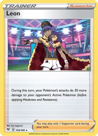 Leon (154/185) (Theme Deck Exclusive) [Sword & Shield: Vivid Voltage]-1