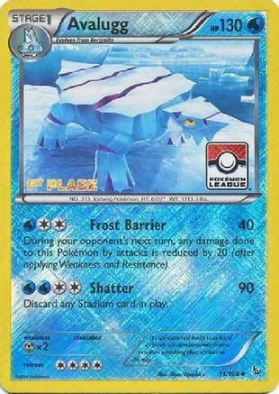 Avalugg (31/106) (League Promo 1st Place) [XY: Flashfire]-1