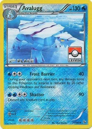 Avalugg (31/106) (League Promo 2nd Place) [XY: Flashfire]-1