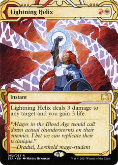 Lightning Helix (STA-062) - Strixhaven Mystical Archive: (Showcase) (Borderless) Etched Foil-1