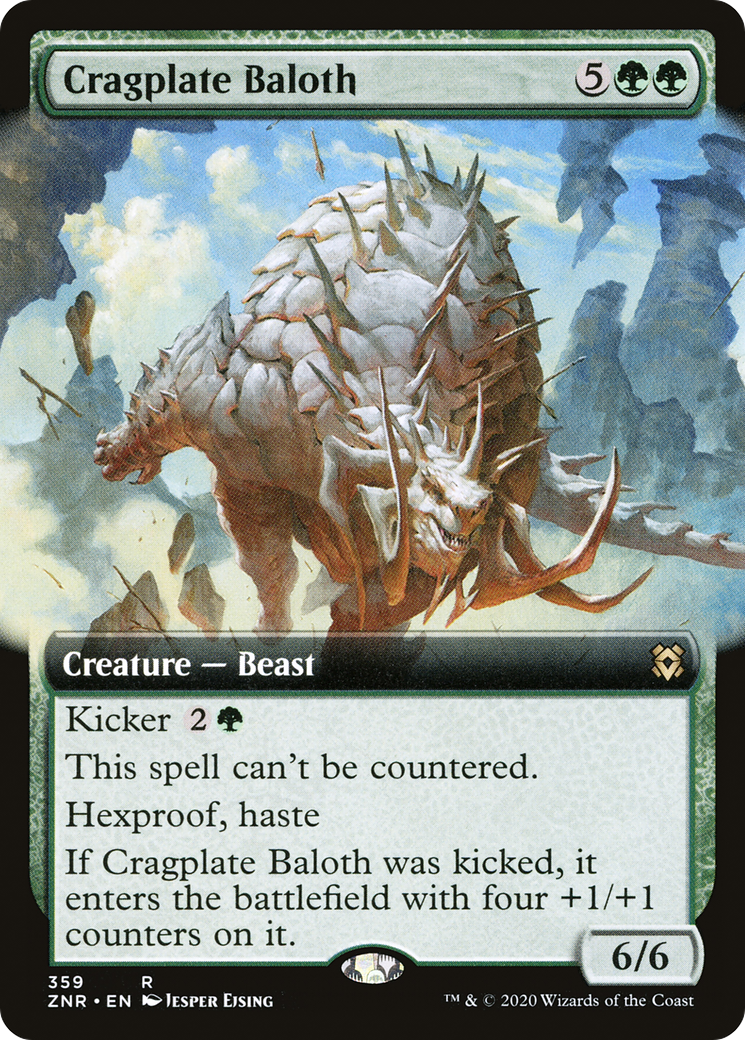 Cragplate Baloth (Extended Art) [Zendikar Rising]-1