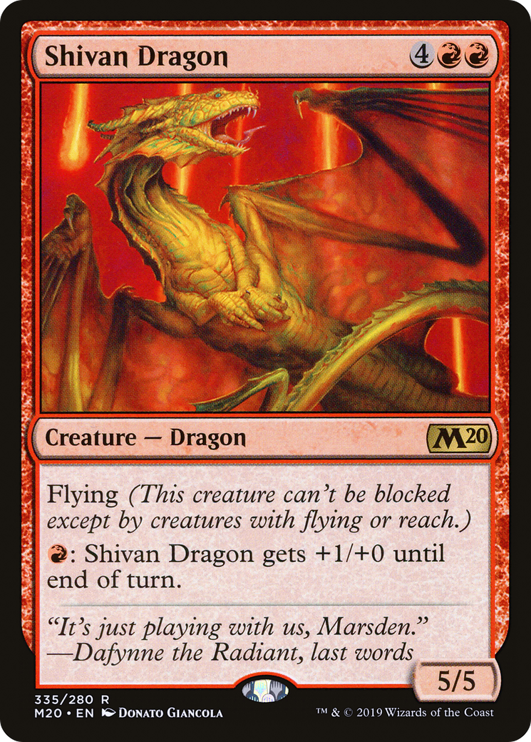 Shivan Dragon [Core Set 2020]-1