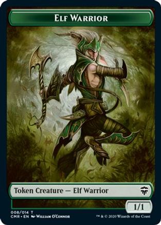 Elf Warrior // Thrull Double-Sided Token (CMR-8 // 5) - Commander Legends Foil-1