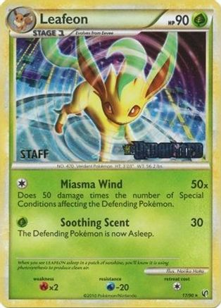 Leafeon (17/90) (Prerelease Promo) [Staff] [Nintendo: Black Star Promos]-1