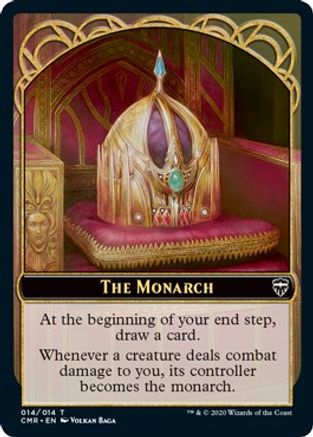 The Monarch // Spirit Double-Sided Token (CMR-14 // 3) - Commander Legends Foil-1