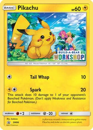 Pikachu (SM86) (Build-A-Bear Workshop Exclusive) [Miscellaneous Cards]-1