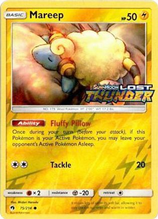 Mareep (75/214) (Toys R Us Promo) [Sun & Moon: Lost Thunder]-1