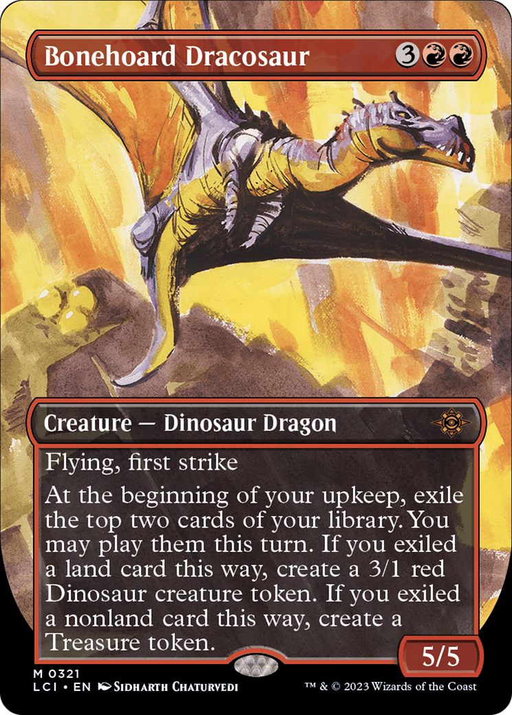 Bonehoard Dracosaur (Borderless) [The Lost Caverns of Ixalan]-1