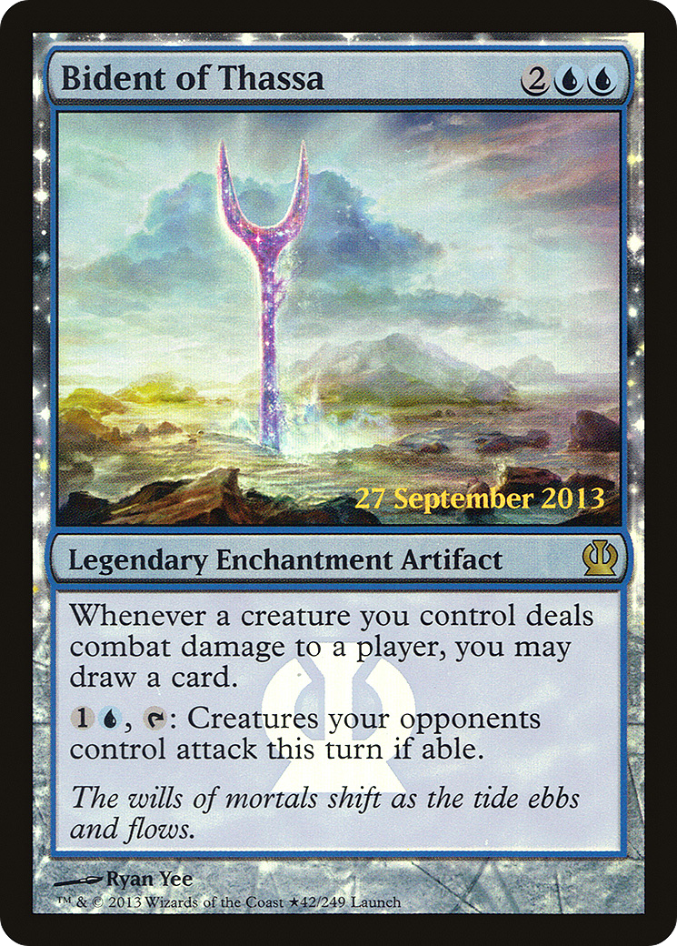Bident of Thassa (Prerelease) [Theros Promos]-1