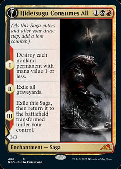 Hidetsugu Consumes All // Vessel of the All-Consuming (Extended Art) [Kamigawa: Neon Dynasty]-1