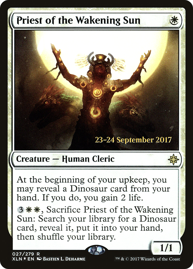 Priest of the Wakening Sun [Ixalan Prerelease Promos]-1