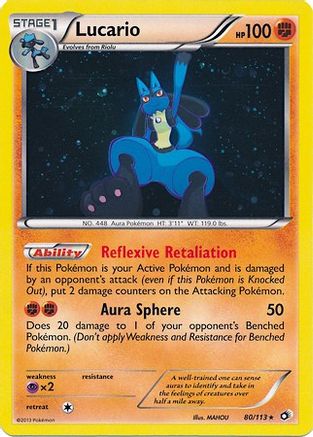 Lucario (80/113) (Cosmos Holo) [Black & White: Legendary Treasures]-1