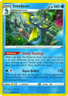 Inteleon (058/202) (Cosmos Holo) [Sword & Shield: Base Set]-1