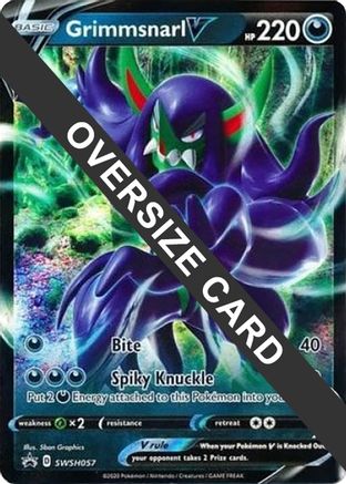 Grimmsnarl V (SWSH057) (Jumbo Card) [Sword & Shield: Black Star Promos]-1