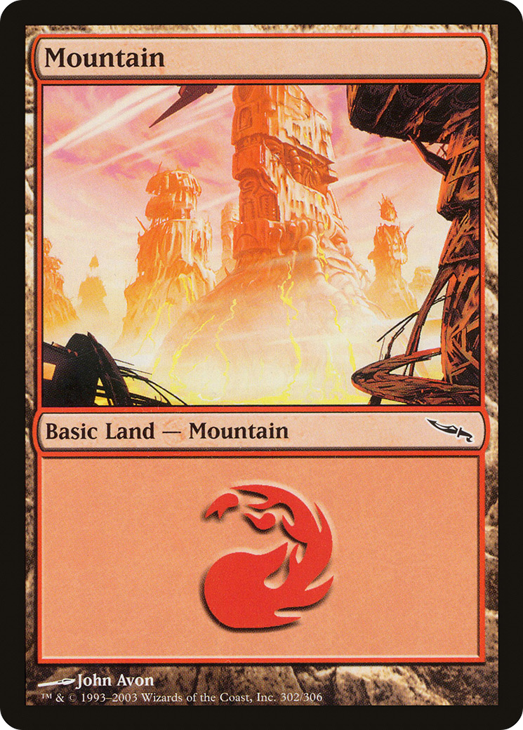 Mountain (302) [Mirrodin]-1