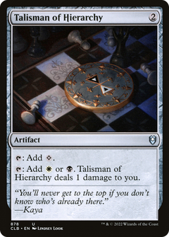 Talisman of Hierarchy [Commander Legends: Battle for Baldur's Gate]-1