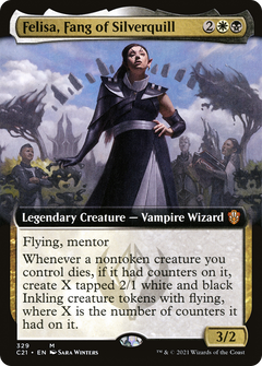 Felisa, Fang of Silverquill (Extended Art) [Commander 2021]-1
