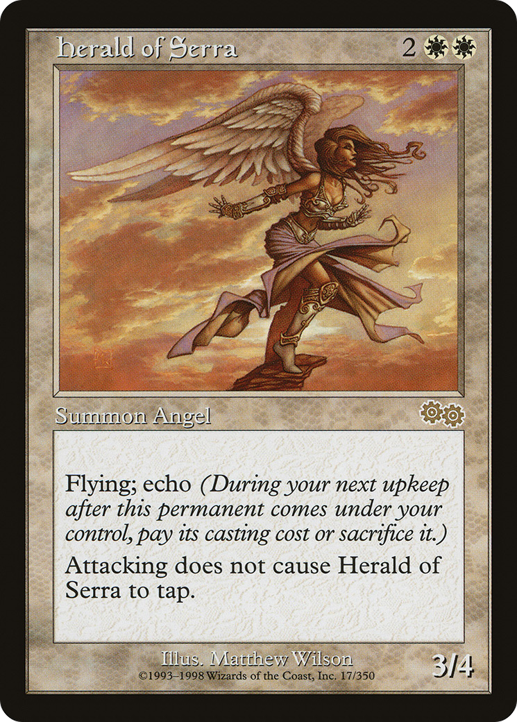 Herald of Serra [Urza's Saga]-1