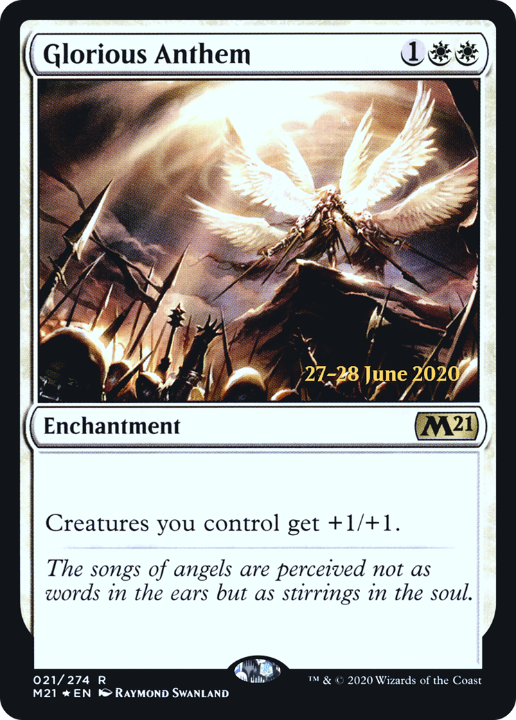 Glorious Anthem [Core Set 2021 Prerelease Promos]-1