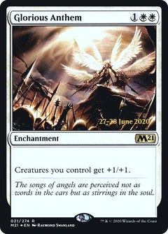 Glorious Anthem [Core Set 2021 Prerelease Promos]-1